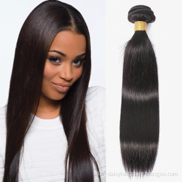 Burma Straight Hair Extensions Women Hair Weave Bundles Nature Color 3 Bundles With Closure Thick Straight Hair